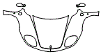 Full Hood, Fender and Mirror Kit pattern for the 2005 Ferrari 360 Modena