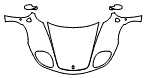 Full Hood, Fender and Mirror Kit pattern for the 2005 Ferrari 360 Modena