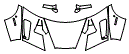 Hood, Fender and Mirror Kit pattern for the 2004 Ferrari Enzo