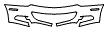 Bumper Kit pattern for the 2010 Ferrari 612 Scaglietti