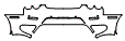 Rear Bumper Kit pattern for the 2009 Ferrari F430