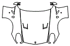Full Hood, Fender and Mirror Kit pattern for the 2011 Ferrari 599 GTB Fiorano