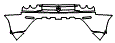 Rear Bumper Kit pattern for the 2009 Ferrari F430 Scuderia