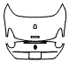 Trunk Lid Kit pattern for the 2018 Ferrari California T