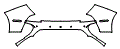 Rear Bumper Kit pattern for the 2014 Ferrari California
