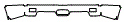 Rear Bumper Kit pattern for the 1992 Ferrari F40