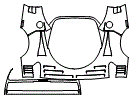 Rear Fender Kit pattern for the 1992 Ferrari F40