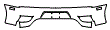 Rear Bumper Kit pattern for the 2005 Ferrari 360 Challenge Stradale