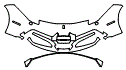 Bumper Kit pattern for the 2019 Ferrari 488 GTB