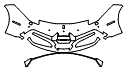 Bumper Kit pattern for the 2019 Ferrari 488 GTB