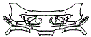 Bumper Kit pattern for the 2024 Ferrari 812 Competizione A