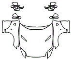 Full Hood, Fender and Mirror Kit pattern for the 2022 Ferrari 812 Superfast