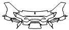 Bumper Kit pattern for the 2020 Ferrari 488 Pista Spider