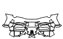 Rear Bumper Kit pattern for the 2020 Ferrari 488 Pista Spider