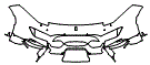 Bumper Kit pattern for the 2020 Ferrari 488 Pista Spider