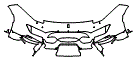 Bumper Kit pattern for the 2020 Ferrari 488 Pista Spider