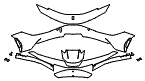 Bumper Kit pattern for the 2025 Ferrari SF90 Stradale