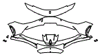 Bumper Kit pattern for the 2025 Ferrari SF90 Stradale