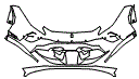 Bumper Kit pattern for the 2024 Ferrari F8