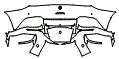 Rear Bumper Kit pattern for the 2023 Ferrari Monza SP2
