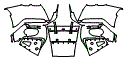 Rear Bumper Kit pattern for the 2026 Ferrari Roma