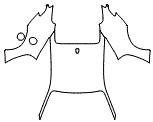 Rear Fender and Roof Kit pattern for the 2022 Ferrari Roma