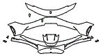 Bumper Kit pattern for the 2025 Ferrari SF90 Stradale