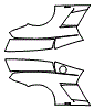 Rear Fender Kit pattern for the 2014 Lamborghini Gallardo
