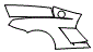 Rear Fender Kit pattern for the 2014 Lamborghini Gallardo