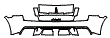 Rear Bumper Kit pattern for the 2014 Lamborghini Gallardo