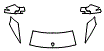 Hood, Fender and Mirror Kit pattern for the 2002 Lamborghini Murcielago