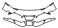 Bumper Kit pattern for the 2010 Lamborghini Murcielago