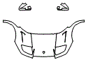 Full Hood, Fender and Mirror Kit pattern for the 2000 Lamborghini Diablo