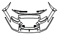 Bumper Kit pattern for the 2024 Lamborghini Countach