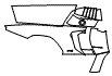 Rear Fender Kit pattern for the 2024 Lamborghini Countach