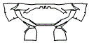Rear Bumper Kit pattern for the 2024 Lamborghini Countach