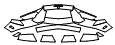 Rear Bumper Kit pattern for the 2014 Lamborghini Aventador
