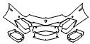 Bumper Kit pattern for the 2013 Lamborghini Aventador