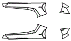 Rocker Panel Kit pattern for the 2013 Lamborghini Aventador