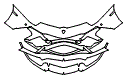 Bumper Kit pattern for the 2021 Lamborghini Aventador S
