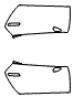 Door Kit pattern for the 2024 Lamborghini Huracan
