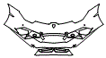 Bumper Kit pattern for the 2018 Lamborghini Huracan