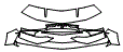 Rear Bumper Kit pattern for the 2017 Lamborghini Aventador