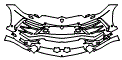 Bumper Kit pattern for the 2020 Lamborghini Urus