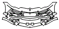 Bumper Kit pattern for the 2020 Lamborghini Urus