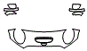 Hood and Mirror Kit pattern for the 2020 MINI Cooper