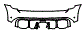 Rear Bumper Kit pattern for the 2024 MINI Cooper