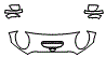 Hood and Mirror Kit pattern for the 2024 MINI Cooper