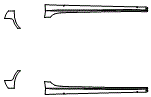 Rocker Panel Kit pattern for the 2023 Maserati Quattroporte