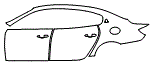 Door and Rear Fender Kit pattern for the 2023 Maserati Quattroporte